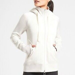 ATHLETA | NWT | Triumph Hoodie | Small | White Sweatshirt
